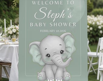 Welcome Sign + Invitation + Thank You Card | Personalized Digital Baby Shower Set | Gender Neutral Baby Shower Decor