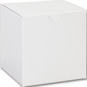 Cajas de regalo de cartón de propuesta blanca pequeña para damas de honor, anillo de bodas de Navidad blanca, para joyas, relojes
