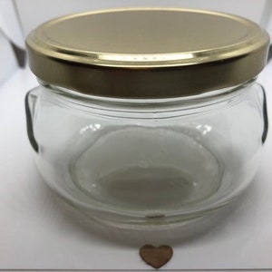 Sleek & Elegant 3oz or 11 oz Glass Jar with Gold Lid |Great for Candle Making|Food Storage|Body Creams|Body Butter Containers|Centerpieces