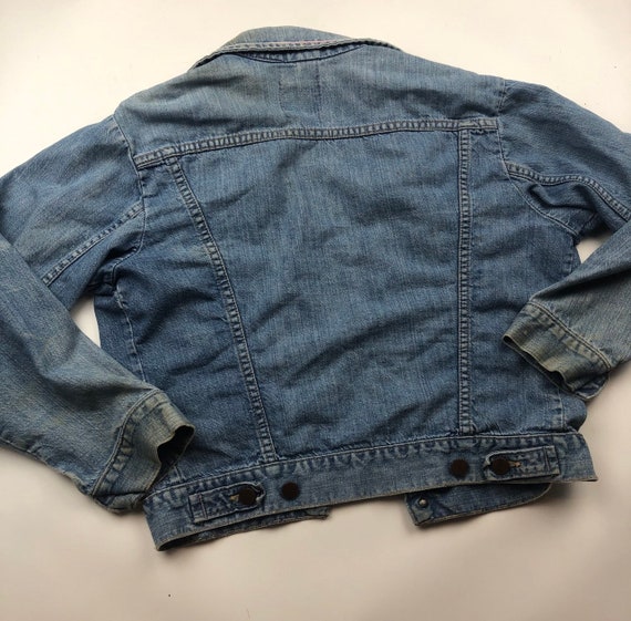 Vintage late 70s/80s Maverick denim jacket with h… - image 7