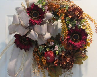 Harvest Jewel Designer Floral Wreath