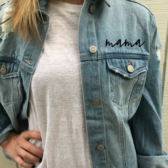 mama denim jacket