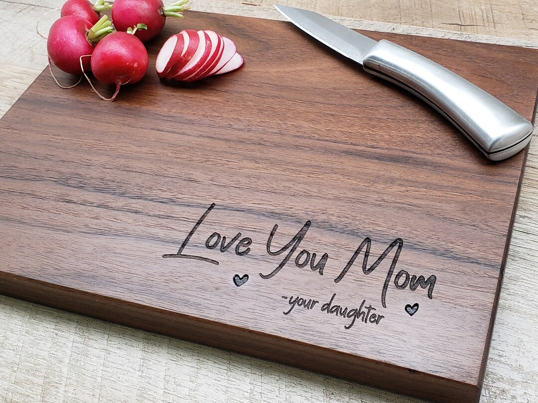 Mother's Day Gift Personalized Cutting Board Walnut Custom Etsy UK