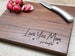 Mother's Day Gift Personalized Cutting Board Walnut Custom Engraved Free Shipping Charcuterie Wedding Engagement Anniversary Butter Mom 