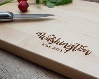 Personalized Cutting Board Walnut Custom Engraved Free Shipping Charcuterie Wedding Engagement Gift Mom Mother's Christmas Black Friday Sale