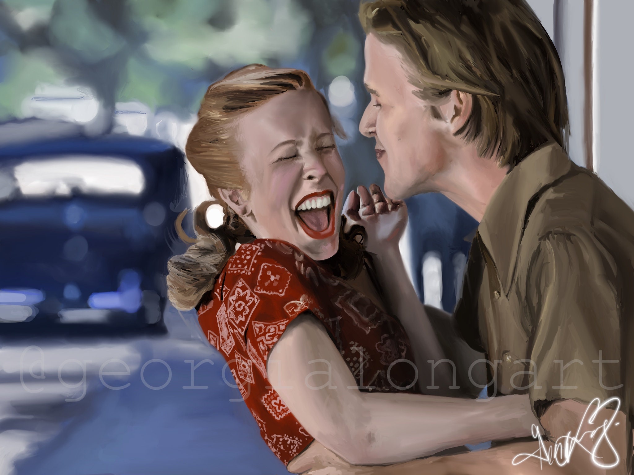 Allie and Noah From the Notebook Digital Drawing - Etsy