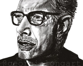 Jeff Goldblum Digital Drawing