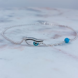 Evil Eye Anklet, Evil Eye Jewelry, Anklet, Beach Anklet, Evil Eye, Protection Anklet, Dainty Anklet, Gift for Her, Ankle Bracelet