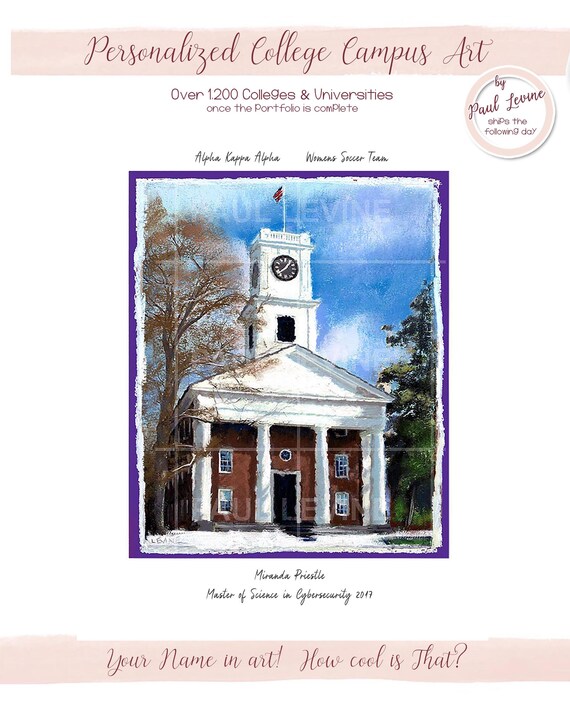 Personalized Amherst College Amherst MA College Litho - Etsy