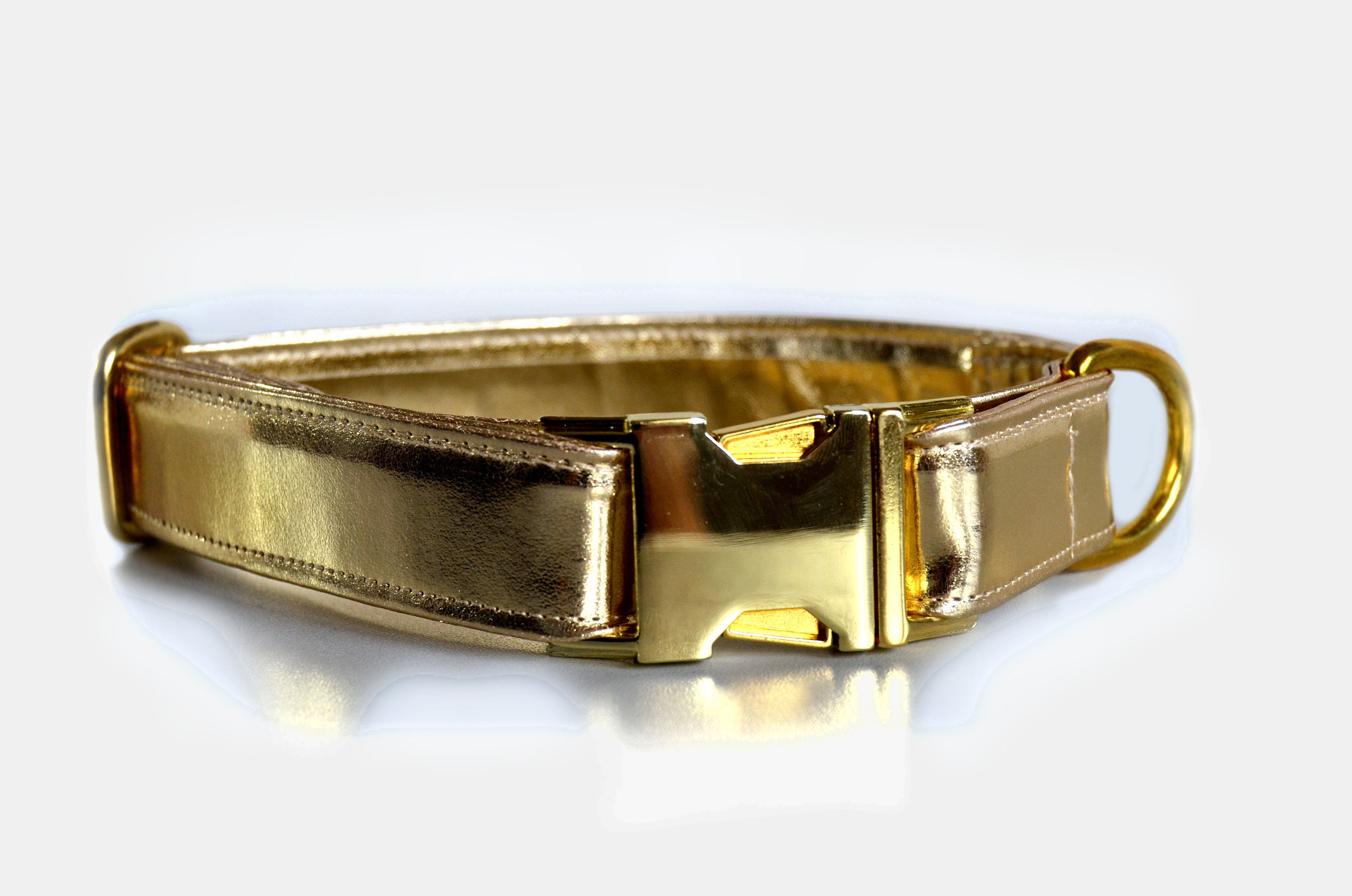 24 Carat Gold Dog Collar gold dog collar showy collar Etsy