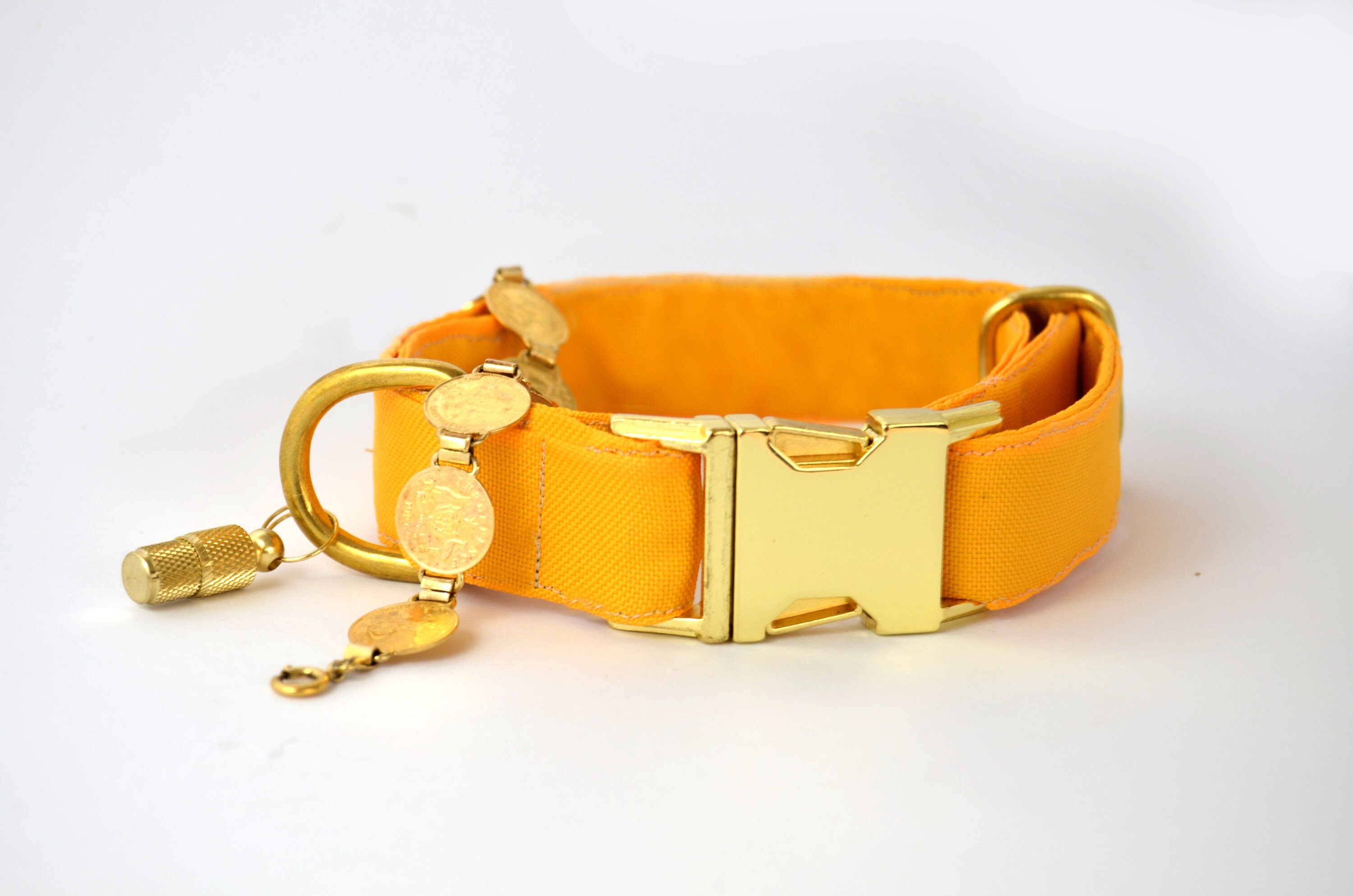 Gold dog collar yellow dog collar majestic rich dog collar Etsy