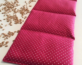 Almohada de cereales, almohada térmica “Rosa” tamaño XL