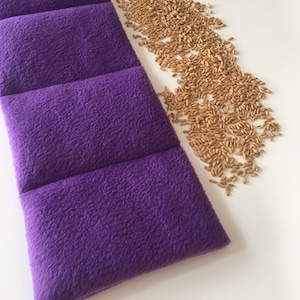 Grain pillow, heat pad size XL fleece &quot;purple&quot;