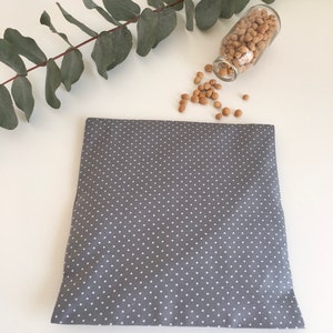 Cuscino Di Grano Con Fodera In Jersey - Scaldabile E Rinfrescante 50x20 Cm, Rosso - Foto 8