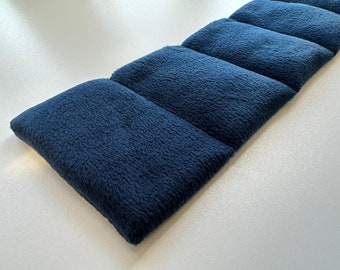 Körnerkissen , Wärmekissen „ Polarfleece Marineblau " XL