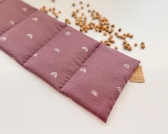 Almohada de grano, almohada térmica "Rainbow Old Rose" XL