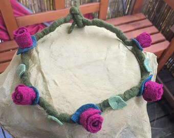 Haarkranz Rose, Handmade