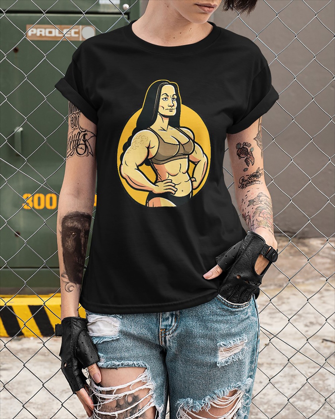 Buff Mona Lisa Gym T Shirt Ripped Muscle Mona Lisa Funny - Etsy