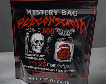 Oddities & curiosities Mystery lot 25 lot haunted paranormal creepy wet specimen taxidermy mummified mystery preserved bone skull bag box