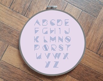 cross stitch full alphabet, font 4