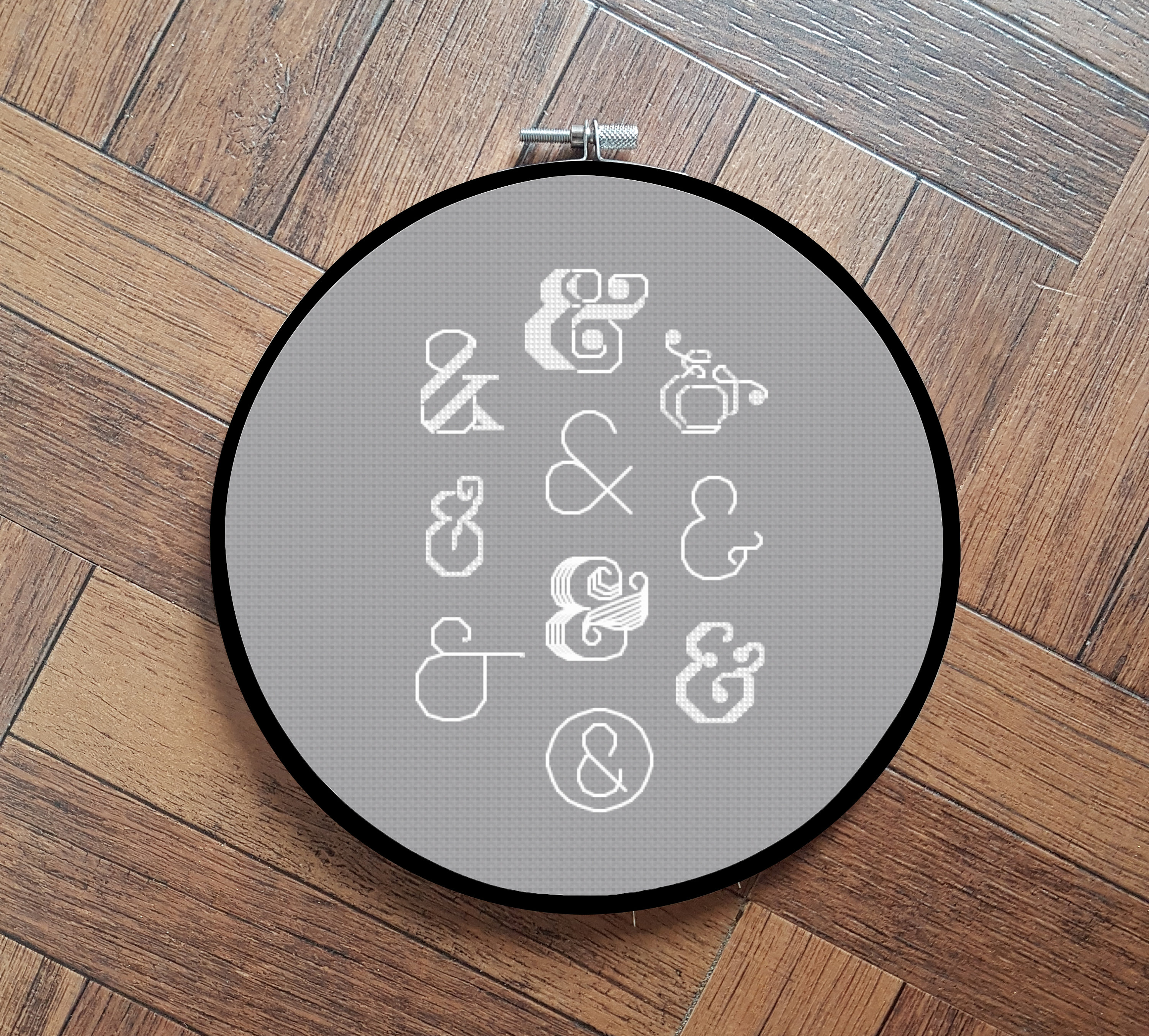 Ampersand Signs Cross Stitch Pattern Etsy