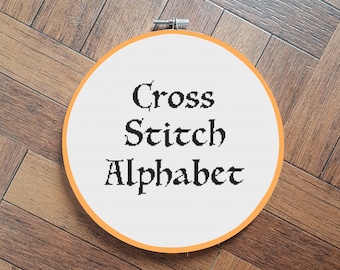 full alphabet, font 12 cross stitch pattern