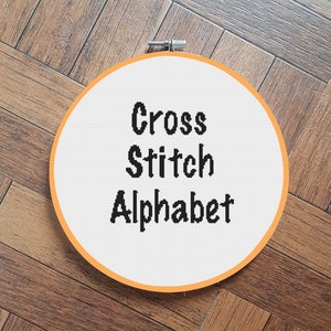 full alphabet, font 13, cross stitch pattern