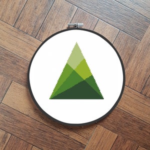 geo triangle cross stitch pattern