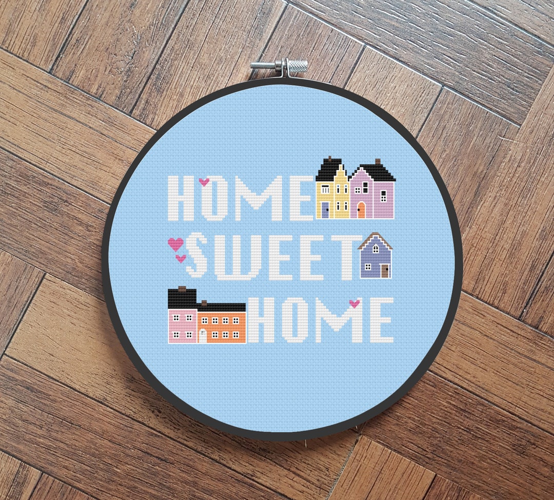 Home Sweet Home Cross Stitch Pattern - Etsy