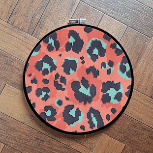 animal print cross stitch pattern