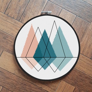 geometric print 2 cross stitch pattern