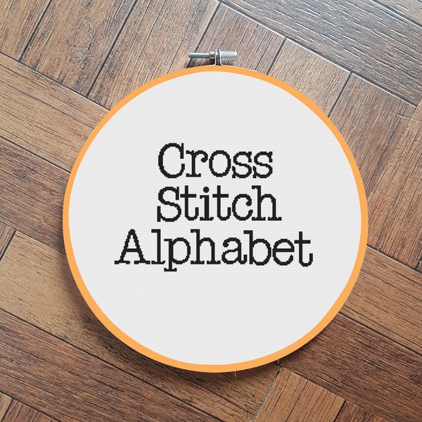 full alphabet, font 10, cross stitch pattern