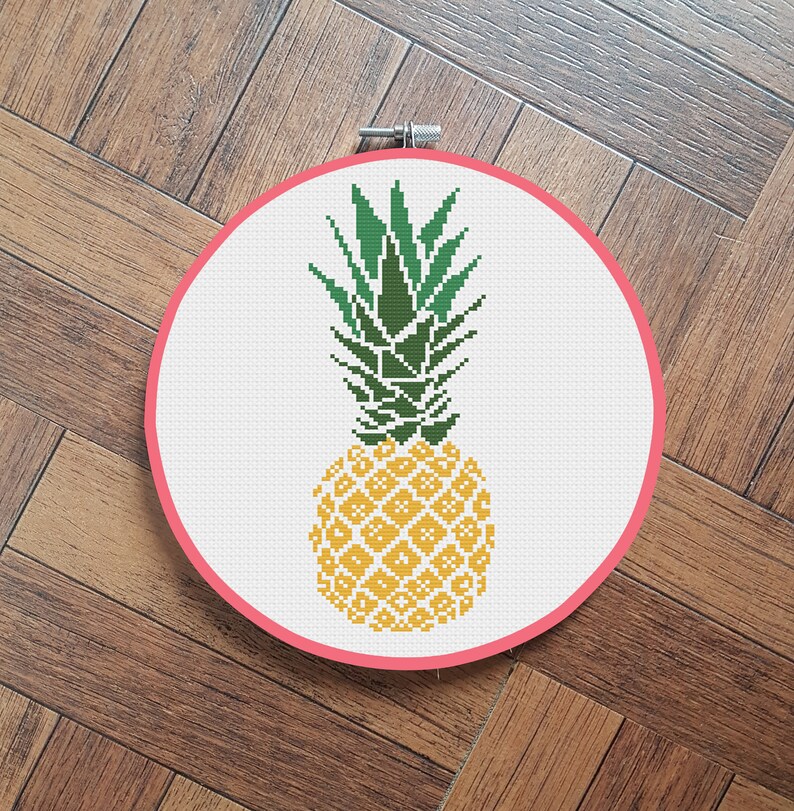 Pineapple Cross Stitch Pattern Etsy