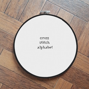 full alphabet - font 22 - cross stitch pattern - small alphabet