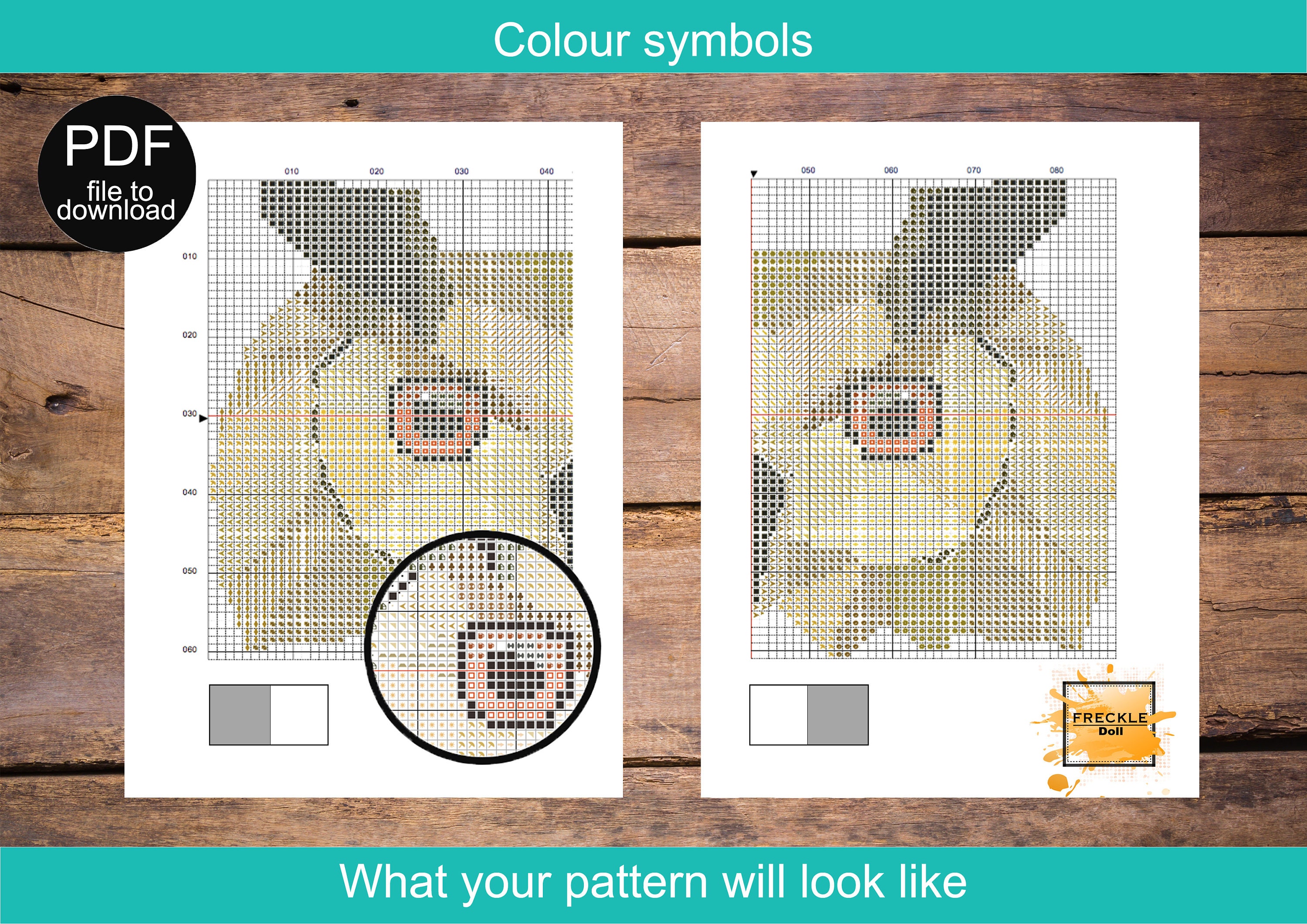 プリント8 - クロスステッチパターン - Etsy 日本