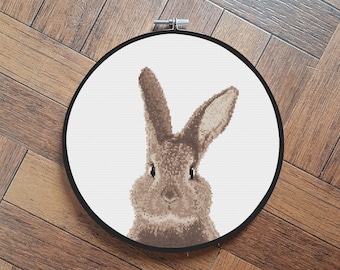 Bunny cross stitch pattern Counted cross stitch pattern