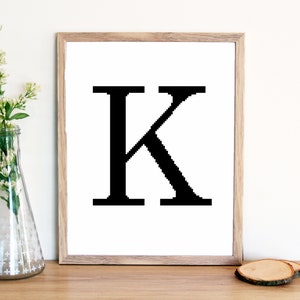 RIESIGE Alphabet, Vollalphabet Kreuzstichmuster
