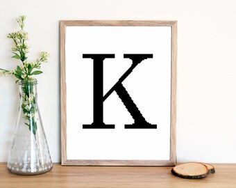 HUGE alphabet, full alphabet cross stitch pattern