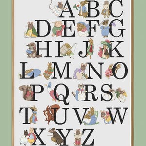 May include: A framed alphabet print featuring whimsical illustrations of animals dressed in clothing. Each letter of the alphabet is accompanied by a different animal, such as a mouse, rabbit, and squirrel, all in a charming, storybook style.