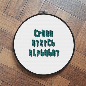 full alphabet - font 15 - cross stitch pattern