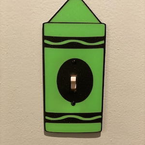 Crayon Light Switch Cover, Crayon Outlet Cover, Crayon Decor, Classroom Decor