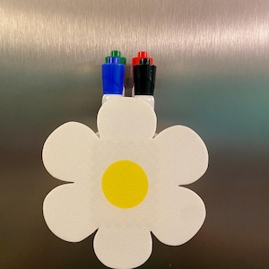 Daisy Magnetic Dry Erase Marker Holder, Crayon Classroom Decoration, Classroom Organization, Office Organization
