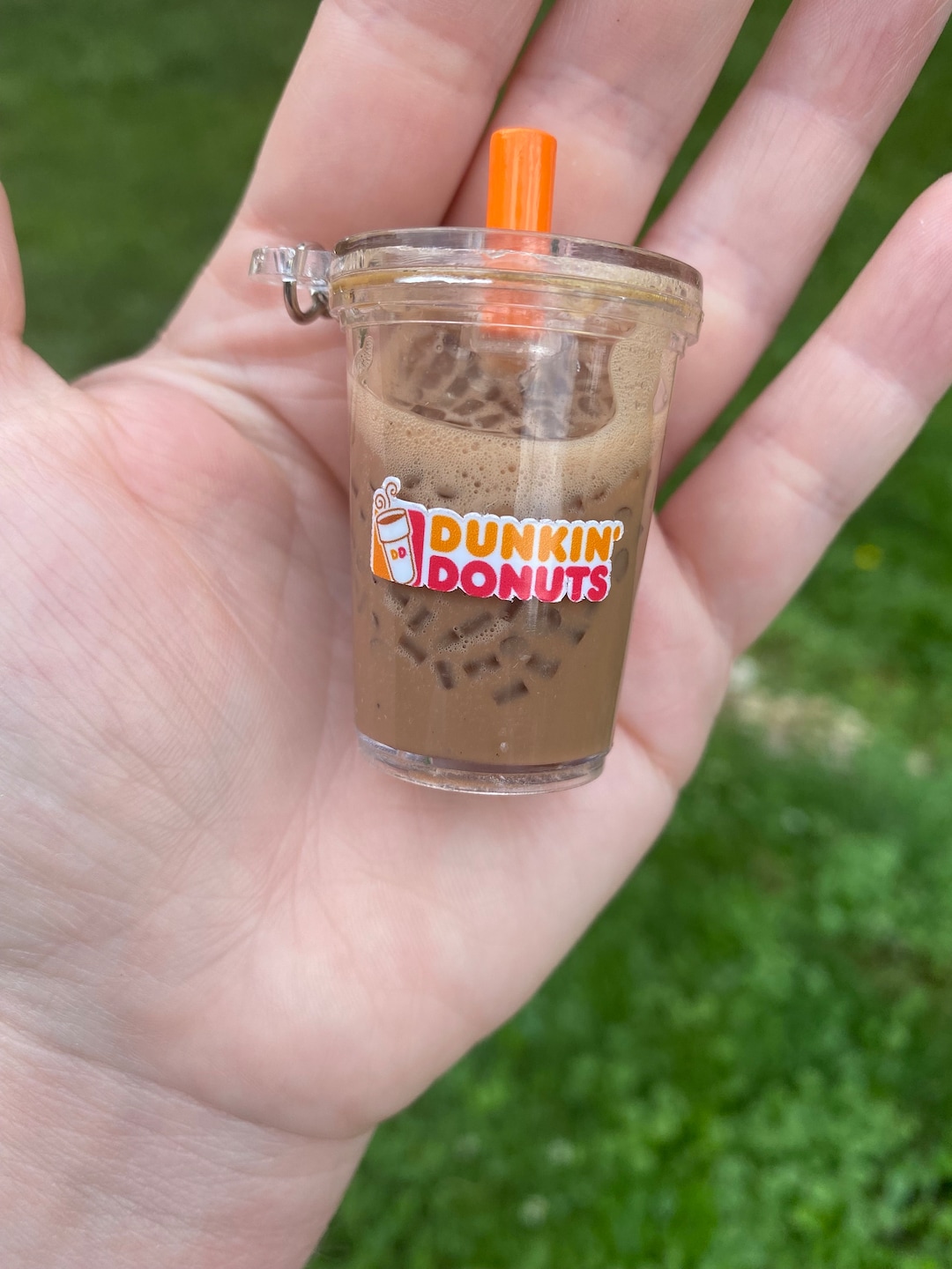 Dunkin Donuts Iced Coffee Keychain Iced Coffee Keychain Etsy