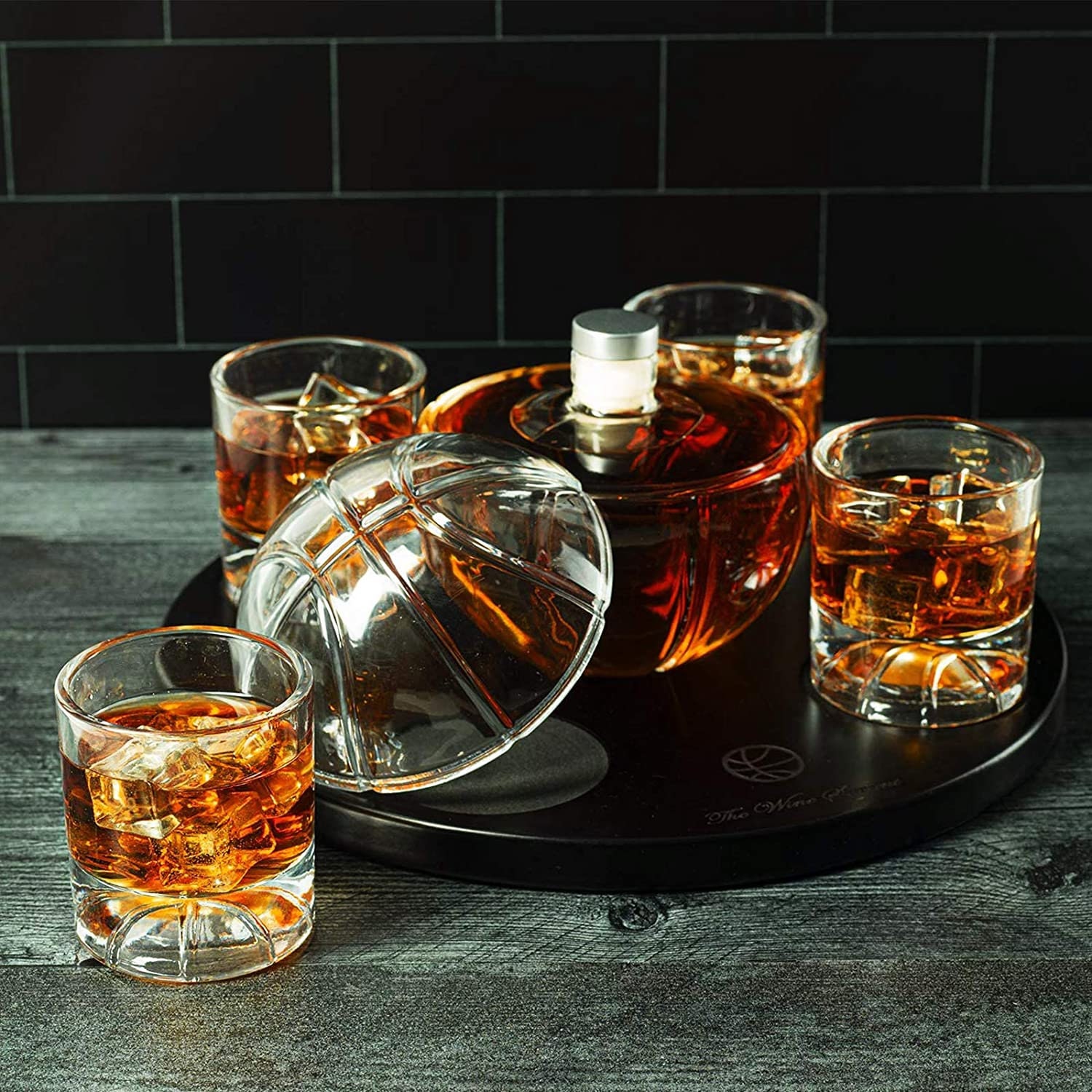 Basketball Decanter Set Whiskey Scotch or Bourbon Decanter Etsy