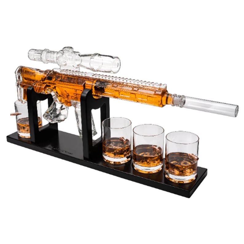 AR15 Whiskey Decanter Set Limited Edition With Silencer Etsy