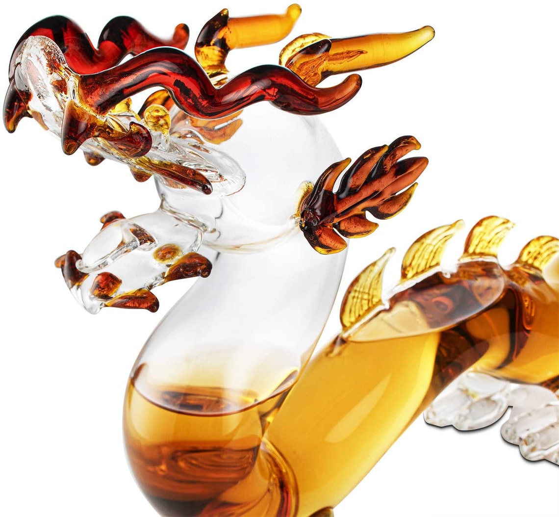 Dragon Whiskey and Wine Decanter holds 600ml Etsy