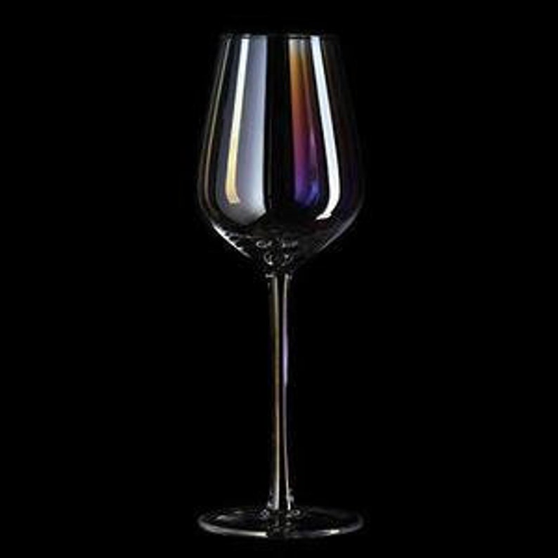 Iridescent Wine Glasses Set of 4 Etsy