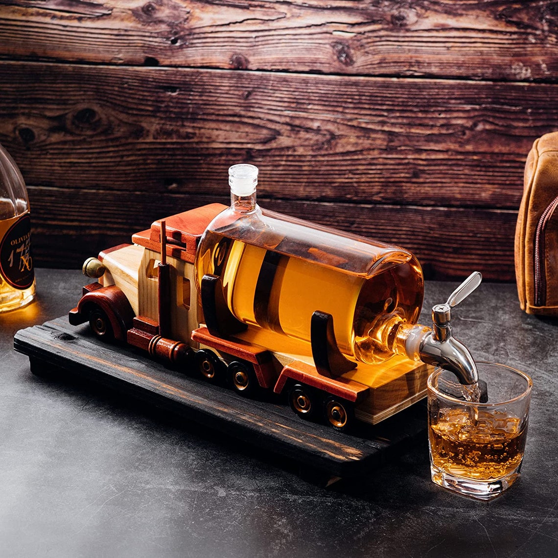 Truck Wine & Whiskey Decanter for Wine Bourbon Scotch or Etsy