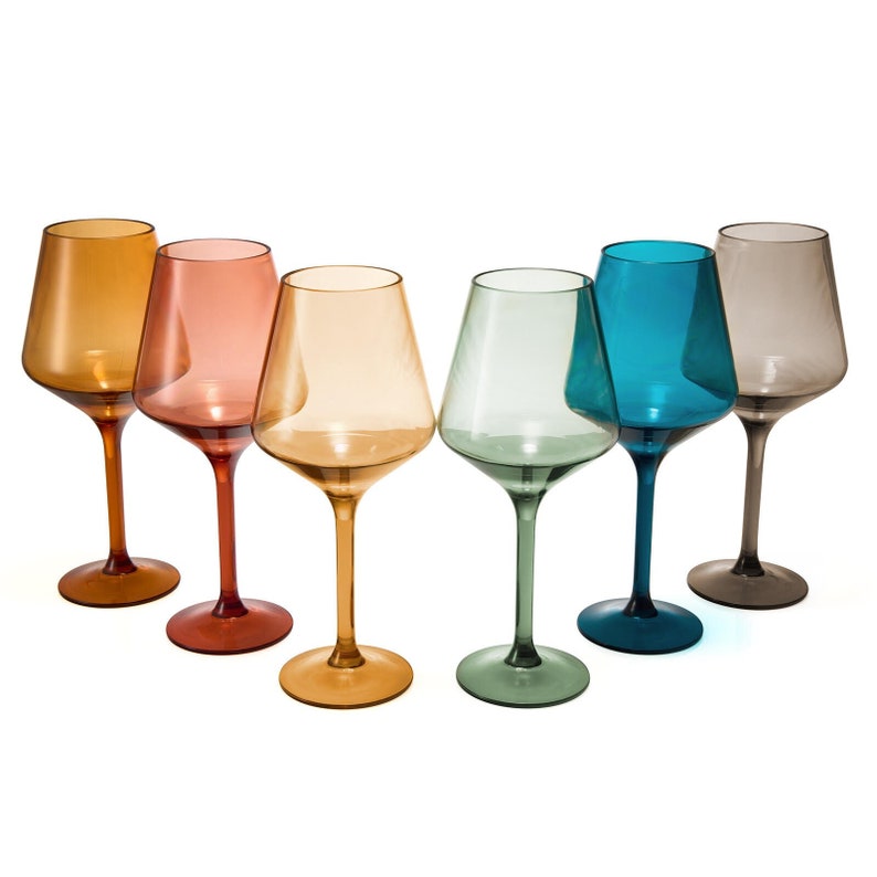 European Style Crystal Stemmed Wine Glasses Acrylic Glasses Etsy
