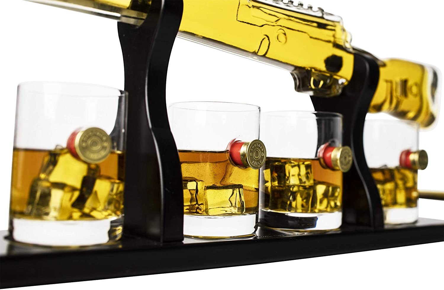 rifle gun whisky decanter